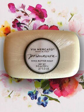 Pre de Provence Via Mercato Primavera Shea Butter Soap Bergamot Lavender 3.5 oz